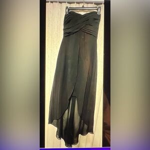 Elegant Black Women's strapless dress